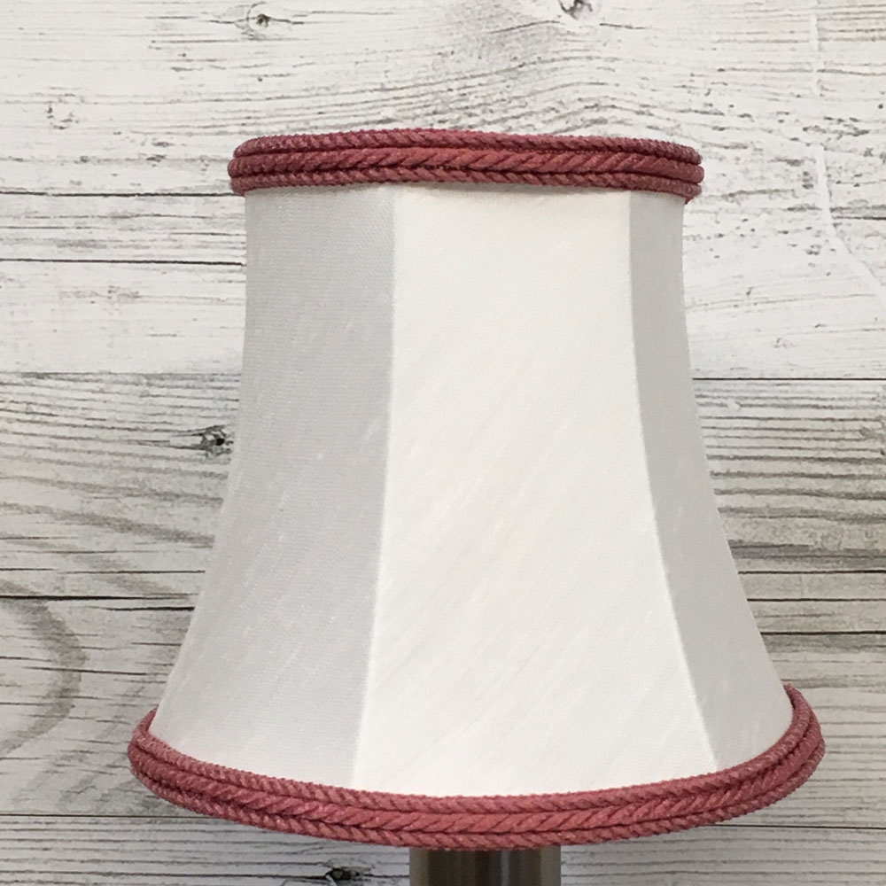 Bowed Empire Candle Shade White